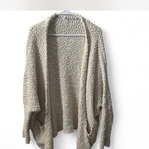 Umgee Textured Cream Cardigan